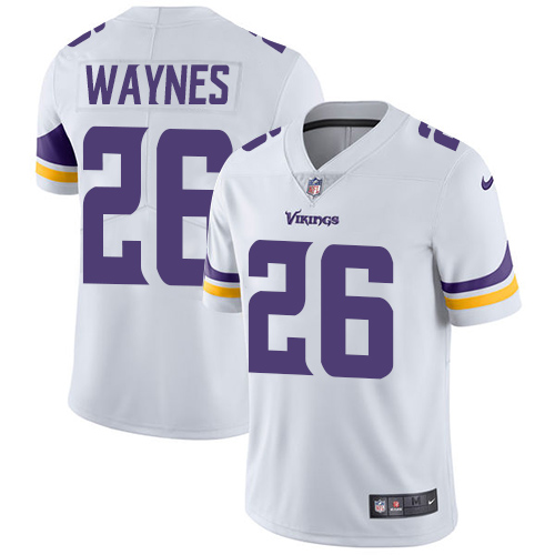 Minnesota Vikings #26 Limited Trae Waynes White Nike NFL Road Men Jersey Vapor Untouchable->youth nfl jersey->Youth Jersey